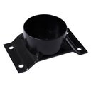 Ver imagem 5 de Kit 4 Chapinhas Chapa Elevada com Tubo Fixação Pés Palito Rosca 5/16 Preto G59