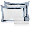 Ver imagem 3 de Jogo de Cama Queen 300 Fios Mônaco - Naturalle Fashion Branco/azul