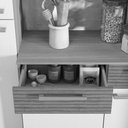 Ver imagem 5 de Armário de Cozinha Compacta Nala Nogueira/off White/cp-ripado 8 Portas, 2 Gavetas e Balcão com