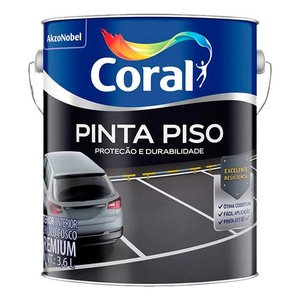 Tinta Pinta Piso Coral 3,6l Cores:cinza Médio