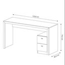 Ver imagem 2 de Mesa para Escritório com 02 Gavetas Me4130 Branco Tecnomobili