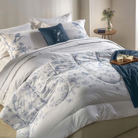 Colcha Casal 200 Fios Dora - Karsten Estampada