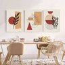 Conjunto com 3 belos quadros minimalistas pintados a mão para decorar medindo 60x45cm cada quadro - 3