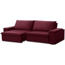 Ver imagem 1 de Sofá 3 Lugares Retrátil Reclinável para Sala 245cm Malfati F04 Veludo Vermelho - Lyam Decor