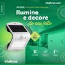 Arandela Solar Luminária Integrada Externa Intelbras Asi 220 Refletor Luz Led Branca Autonomia Sem F - 10