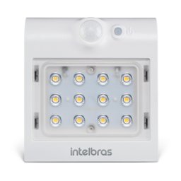Arandela Solar Luminária Integrada Externa Intelbras Asi 220 Refletor Luz Led Branca Autonomia Sem F - 4