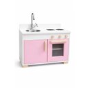 Ver imagem 2 de Fogão Cozinha Perfeita Infantil de Madeira com Pia e Fogão Rosa Brinquedo Educativo