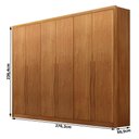 Ver imagem 2 de Guarda Roupa Casal Livorno 6 Portas 4 Gavetas Cinamomo - Novo Horizonte