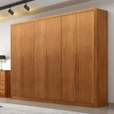 Ver imagem 4 de Guarda Roupa Casal Livorno 6 Portas 4 Gavetas Cinamomo - Novo Horizonte