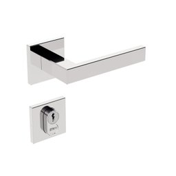 Fechadura Stam Ix290 Inox Roseta Quadrada - 1