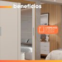 Ver imagem 6 de Guarda Roupas Solteiro com Espelho 2 Portas 2 Gavetas Luci
