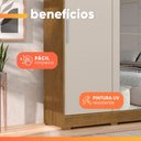 Ver imagem 5 de Guarda Roupas Solteiro com Espelho 2 Portas 2 Gavetas Luci