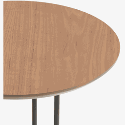 Mesa de Apoio X - Tampo Nogueira Natural - Base Aço Carbono - Altura 50cm - 3