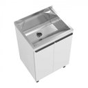 Ver imagem 3 de Armario Kit Lavanderia Levisse Medio 60cm Branco - Gaam