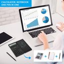 Ver imagem 2 de Ipepul Calculadora Financeira Lcd 10 Dígitos Bateria Preto