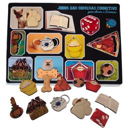 Jogo Interativo Das Sombras Figuras Mdf Divertido para Idosos e Crianças - 4
