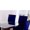 Capas Para Cadeiras De Jantar 04 Peças Em Malha Gel Lisa - Azul Marinho - 4