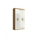 Ver imagem 2 de Armário Multiuso Sapateira 4 Portas 8 Prateleiras 102,6cm MDP Off White Aramóveis