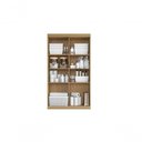 Ver imagem 4 de Armário Multiuso Sapateira 4 Portas 8 Prateleiras 102,6cm MDP Off White Aramóveis