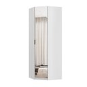 Ver imagem 4 de Guarda Roupa Modular 1 Porta Espelho Canto 45 Altezza Belmax:branco