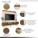 Ver imagem 3 de Home Theater Nobre com Led Tv até 85 Polegadas em Off White/castanho G26 - Hb Móveis