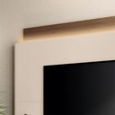 Ver imagem 5 de Home Theater Nobre com Led Tv até 85 Polegadas em Off White/castanho G26 - Hb Móveis