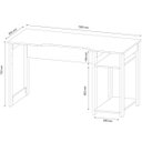 Ver imagem 2 de Mesa para Computador Gamer Espaço para 2 Monitores e Cpu Preto/Azul