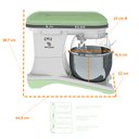 Ver imagem 7 de Batedeira Planetária Profissional Eclair 10 Velocidades 5l 1500w Bp-500 Verde Bivolt - Braesi