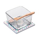 Ver imagem 1 de Petisqueira de Vidro com Colher de Bambu e Suporte Ladrilho