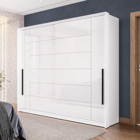 Guarda Roupa 180,1cm com 2 Portas de Correr e 2 Gavetas 240844 Lisboa Politorno Móveis