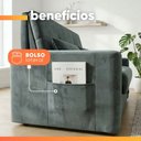 Ver imagem 6 de Sofá Cama 2 Lugares 1,40m com Almofadas Dani