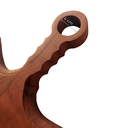 Ver imagem 3 de Tábua Churrasco Carne Country Madeira Nobre Maciça Artesanal + Abridor