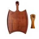 Ver imagem 1 de Tábua Churrasco Carne Country Madeira Nobre Maciça Artesanal + Abridor