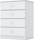 Ver imagem 3 de Berço Bala de Menta, Cômoda Labirinto e Guarda Roupa Americano 4 Pts Branco e Colchão - Fdecor