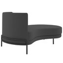 Ver imagem 5 de Chaise Longue Divã 164cm Braço Direito Logus D06 Veludo Cinza - Mpozenato