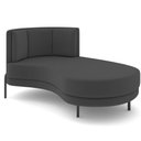 Ver imagem 1 de Chaise Longue Divã 164cm Braço Direito Logus D06 Veludo Cinza - Mpozenato