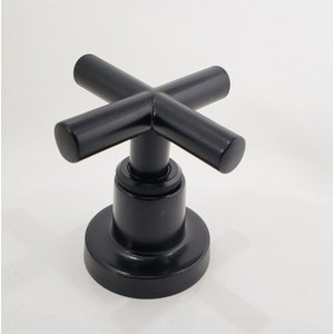 Acabamento De Registro 3/4 Pressão /Gaveta C64 Preto Fosco