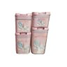 Pote Hermético Organizador Alimentos Easy Lock 4 Peças Rosa - 4