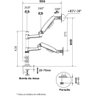 Suporte para 2 Monitores Multiarticulado Fh160n com Torre - 5