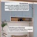 Ver imagem 5 de Quarto Modulado Solteiro com Guarda-roupas Maleiro e Cabeceira Alpes Master Luciane Móveis
