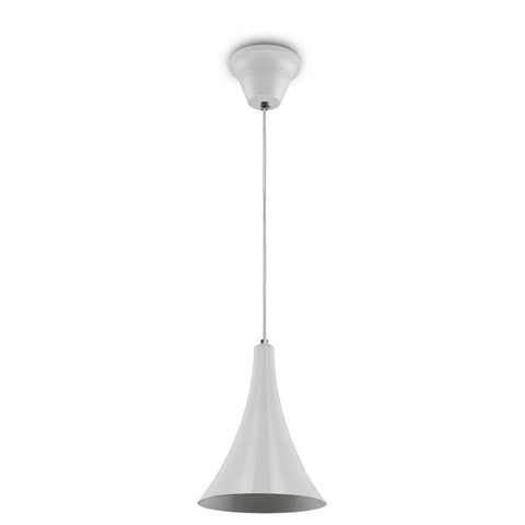 Lustre Pendente 868 Para 1 Lâmpada Soquete E27 Cor Branca