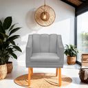 Ver imagem 2 de Poltrona Cadeira para Sala Confortável Moderna e Reforçada Mila Suede