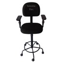 Ver imagem 1 de Cadeira Secretaria Caixa Alta - Braço com Regulagem de Altura com Rodízio pra Balcão Recepção - Teci