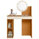 Ver mais imagens de Penteadeira Camarim com Espelho e LED 1 Gaveta Asti A04 Cinamomo Off White - Lyam Decor