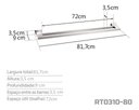 Ver imagem 3 de Toalheiro Duplo 80 cm Inox - Kromus RT0310-80