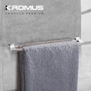 Ver imagem 3 de Toalheiro Duplo 80 cm Inox - Kromus RT0310-80