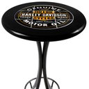 Ver imagem 1 de Mesa Madeira Azulejo 60cm - Bistrô Fixa 98cm - Preta - Harley Davidson