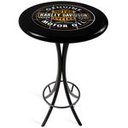 Ver imagem 2 de Mesa Madeira Azulejo 60cm - Bistrô Fixa 98cm - Preta - Harley Davidson