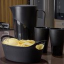 Ver imagem 2 de Kit 6 Cestos Batata Frita Preto 28x12cm Restaurantes Bares Lancherias Plus M Uz Utilidades