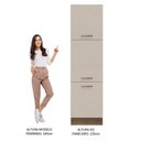 Ver imagem 6 de Paneleiro 60 Cm 3 Portas Rustic/crema Agata Madesa